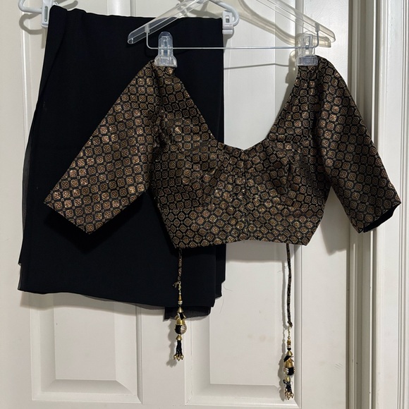 botique Other - New beautiful Georgette saree with matching designer blouse 36 inc bust